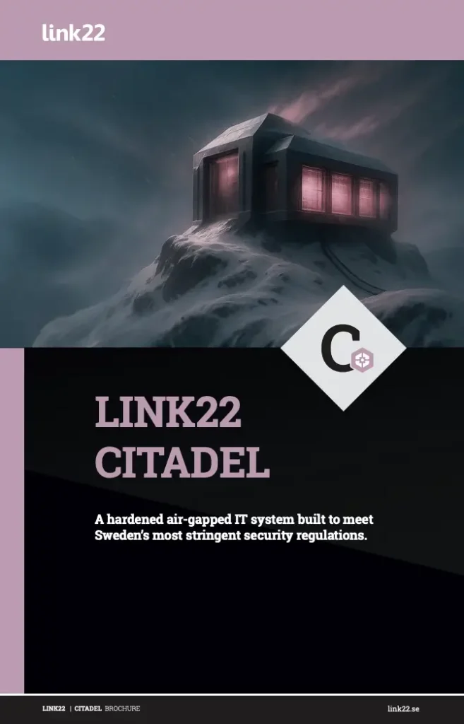 citadel broschyr omslag